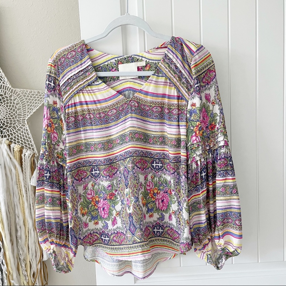 Anthropologie Maeve Ceresco Peasant Top - Picture 2 of 8